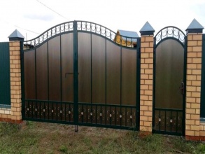 Кованые заборы с поликарбонатом 12 метров фото в Лабинске
