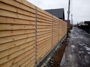 Деревянный забор елочка 150 метров фото в Лабинске