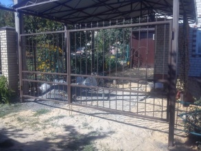 Решетчатые ворота распашные - пример 12 фото в Лабинске