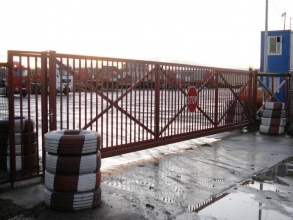 Решетчатые ворота откатные - пример 12 фото в Лабинске